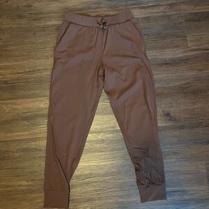 Libian Brown Track Pants Relaxed Fit Joggers